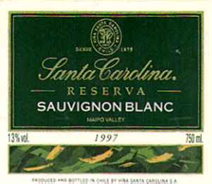 Santa Carolina Sauvignon Blanc Reserva