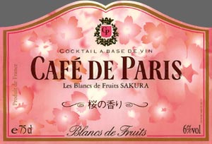 Cafe de Paris Les Blancs de Fruits Sakura