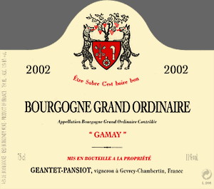 Bourgogne Grand Ordinaire Gamay