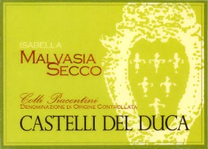 Colli Piacentini Isabella Malvasia Secco Vino Frizzante Castelli del Duca