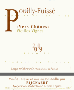 Pouilly-Fuissé Vers Chânes Vieilles Vignes
