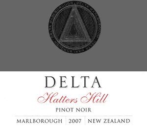 Delta Marlborough Hatters Hill Pinot Noir