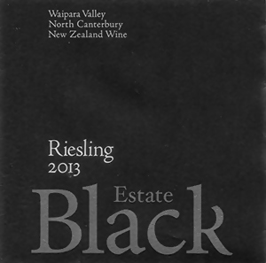 Black Estate Waipara Valley North Canterbury Riesling
