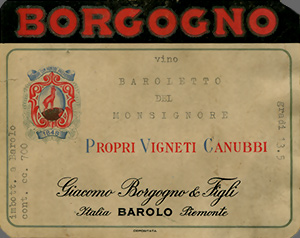 Barolo Riserva Propri Vigneti Canubbi Vino Baroletto del Monsignore