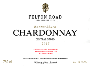 Felton Road Central Otago Chardonnay Bannockburn