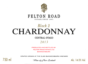 Felton Road Central Otago Chardonnay Block 2