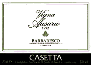 Barolo Vigna Ausario