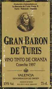 Gran Baron de Turis Vino Tinto de Crianza