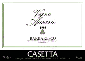 Barbaresco Vigna Ausario