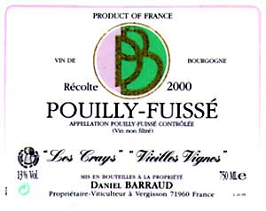 Pouilly Fuissé Les Crays Vieilles Vignes