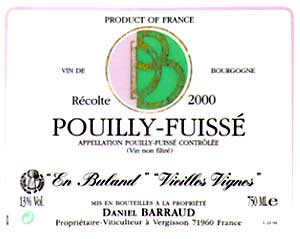 Pouilly Fuissé En Buland Vieilles Vignes