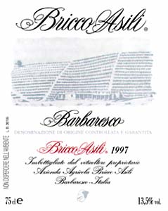 Barbaresco Bricco Asili Bricco Asili