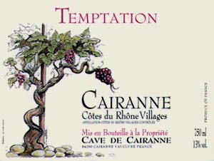 Côtes du Rhône Villages Cairanne Temptation