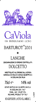 Langhe Dolcetto Barturot