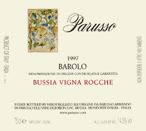 Barolo Bussia Vigna Rocche