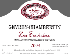 Gevrey Chambertin Les Seuvréss