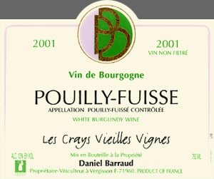 Pouilly Fuissé Les Crays Vieilles Vignes