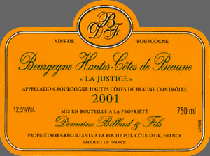 Bourgogne Hautes-Côtes de Beaune La Justice