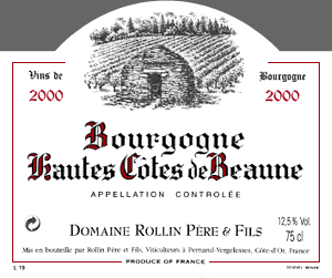 Bourgogne Hautes Côtes de Beaune 