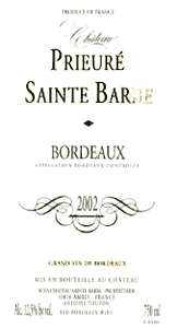 Château Prieure Sainte Barbe