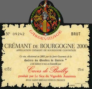 Crémant de Bourgogne Tastevinage