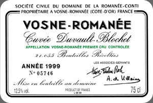 Vosne Romanée 1er Cru Cuvée Duvault Blochet