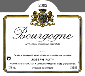 Bourgogne Cuvée de Pressonnier