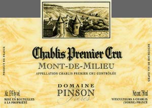 Chablis Premier Cru Mont-de-Milieu