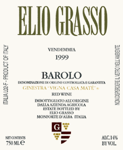 Barolo Ginestra Vigna Casa Mate