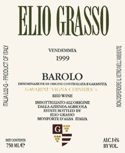 Barolo Gavarini Vigna Chiniera