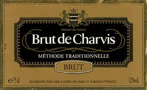 Vin Mousseux de Qualite Methode Traditionnelle Brut de Charvis