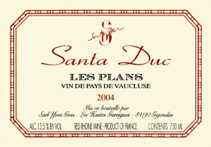 Vin de Pays de Vaucluse Les Plans