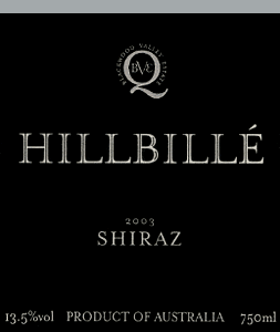 Hillbille Shiraz