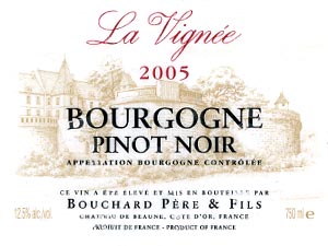 Bourgogne Pinot Noir La Vignée