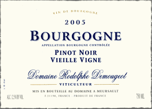 Bourgogne Pinot Noir Vieille Vigne