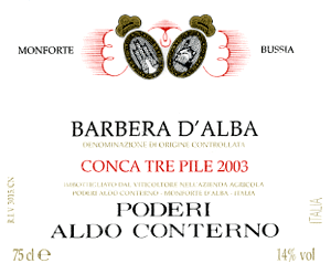 Barbera d'Alba Conca Tre Pile