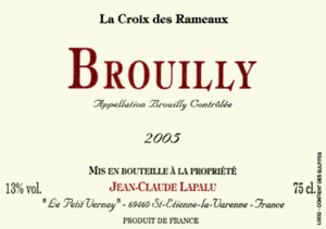 Brouilly La Croix des Rameaux