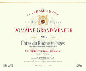 Côtes du Rhône Villages Les Champauvins Vieilles Vignes