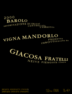 Barolo Vigna Mandorlo