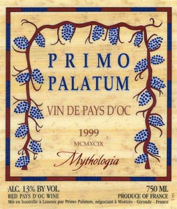 Vin de Pays d'Oc Mythologia