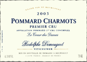 Pommard 1er Cru Charmots Le Coeur des Dames