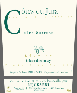 Côtes du Jura Les Sarres Chardonnay