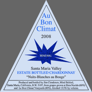 Santa Maria Valley Estate Bottled Chardonnay Nuits-Blanches au Bouge Renewal