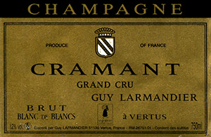 Guy Larmandier Cramant Grand Cru Brut Blanc de Blancs