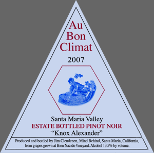 Santa Maria Valley Estate Bottled Pinot Noir Knox Alexander