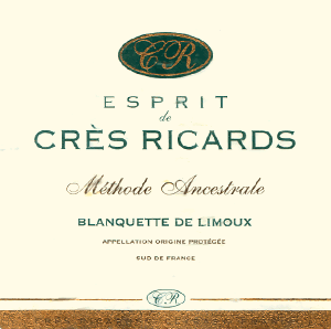 Esprit de Crès Ricards Methode Ancestrale Blanquette de Limoux