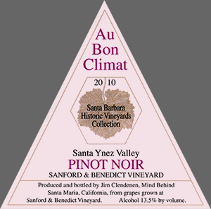 Santa Ynez Valley Pinot Noir Sanford & Benedict Vineyard Santa Barbara Historic Vineyards Collection