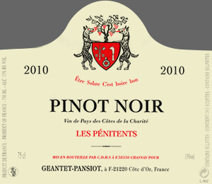 Vin de Pays des Côtes de la Charité Le Pénitents Pinot Noir