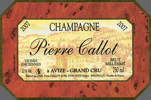 Pierre Callot Vignes Anciennes Brut Millesimé Grand Cru