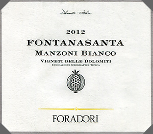 Vigneti delle Dolomiti Fontanasanta Manzoni Bianco